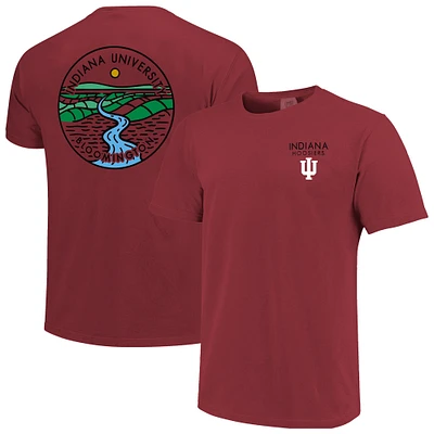 T-shirt unisexe Crimson Indiana Hoosiers Scenic Comfort Colors