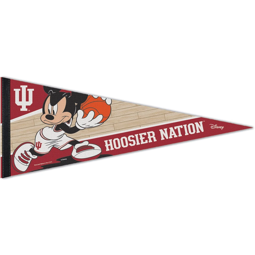 WinCraft Indiana Hoosiers 12 '' x 30 '' Disney Mickey Mouse Premium Fanion