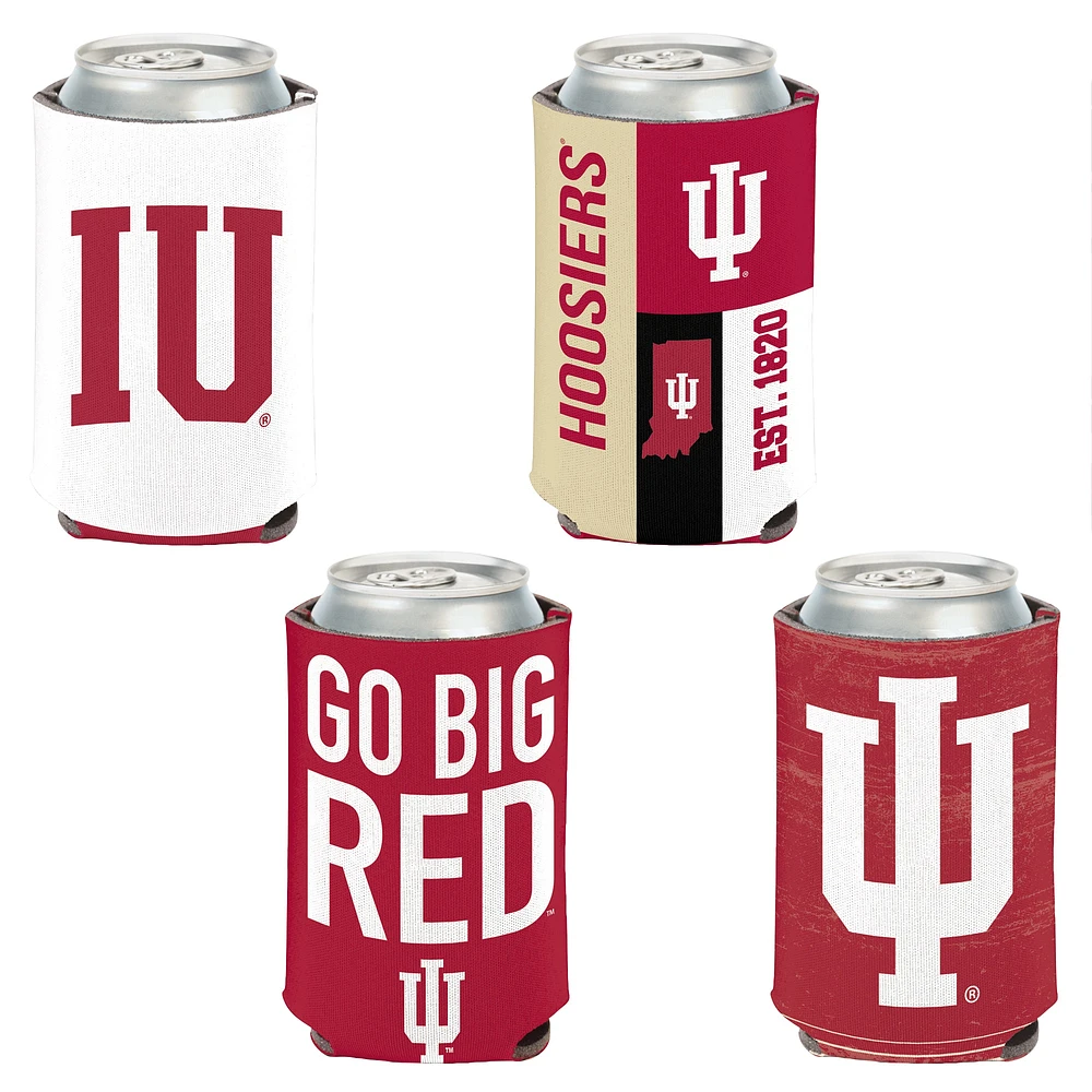 WinCraft Indiana Hoosiers 4-Pack 12oz. Ensemble refroidisseur de canettes