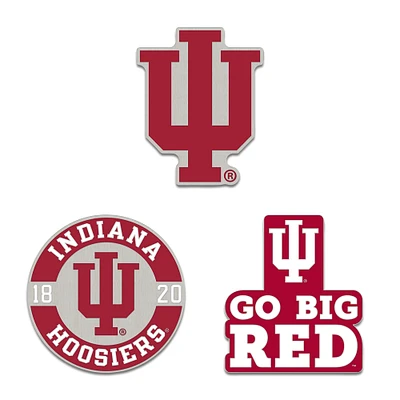 Ensemble de pin de collection WinCraft Indiana Hoosiers en trois pièces