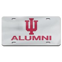 WinCraft Silver Indiana Hoosiers Alumni Laser Cut Acrylic License Plate