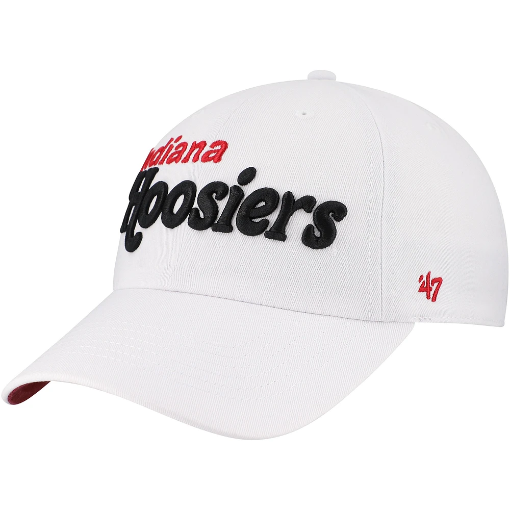 Women's '47 White Indiana Hoosiers Pensacola Clean Up Adjustable Hat