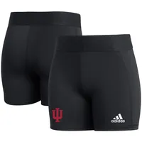 Indiana Hoosiers adidas Women's Alphaskin Shorts - Black