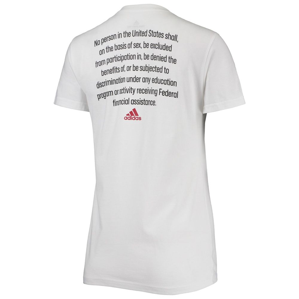 Women's adidas White Indiana Hoosiers More Is Possible T-Shirt