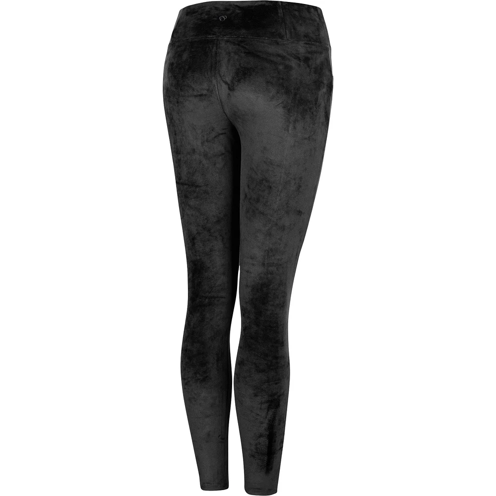 Legging en velours Colosseum Indiana Hoosiers Bonita Run pour femmes, noir