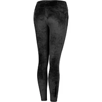 Women's Colosseum Black Indiana Hoosiers Bonita Run Velour Leggings