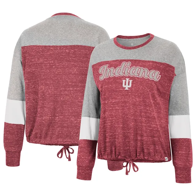 Lids Indiana Hoosiers Women's Spirit Jersey Oversized T-Shirt - Crimson