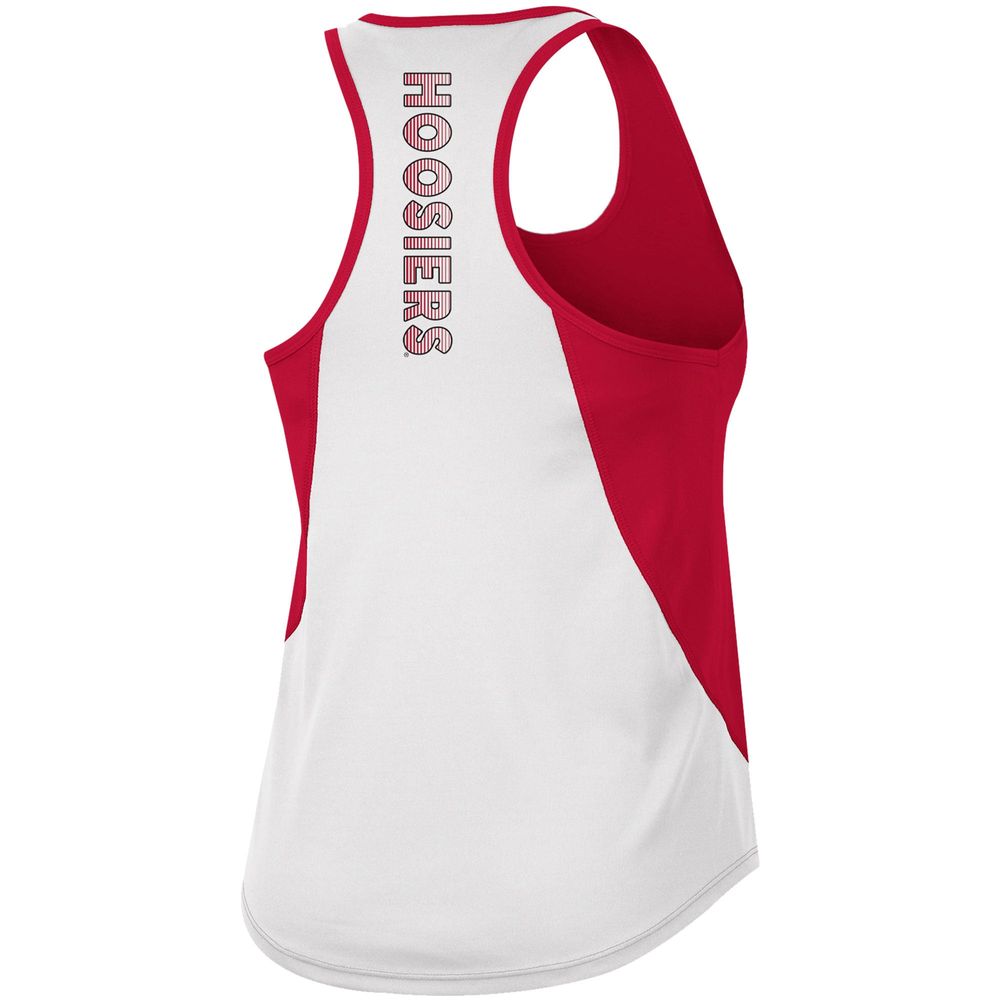 Women's Colosseum Crimson Indiana Hoosiers Sachs 2-Hit Scoop Neck Racerback Tank Top