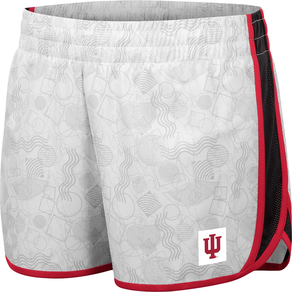 Short Colosseum blanc Indiana Hoosiers The Plastics Geo Print pour femme