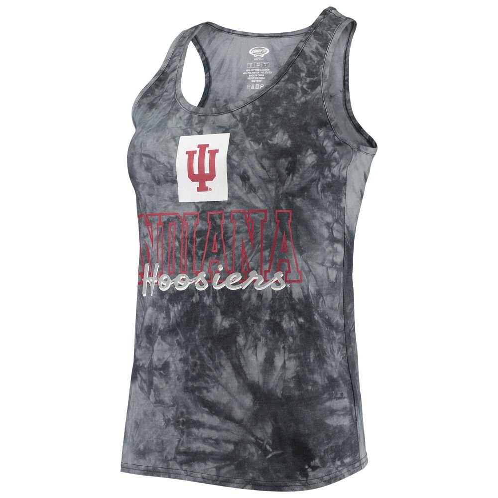 Women's Concepts Sport Charcoal Indiana Hoosiers Billboard Tie-Dye Tank Top & Shorts Set