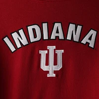 Chandail à capuchon Indiana Hoosiers Arch & Logo 1 pour femme, cramoisi