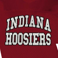 T-shirt tendance à strass pour femme Gameday Couture Crimson Indiana Hoosiers Until Kickoff