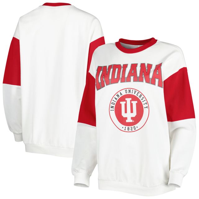 Gameday Couture Women's Gameday Couture White Indiana Hoosiers It's A Vibe  Dolman Pullover Sweatshirt