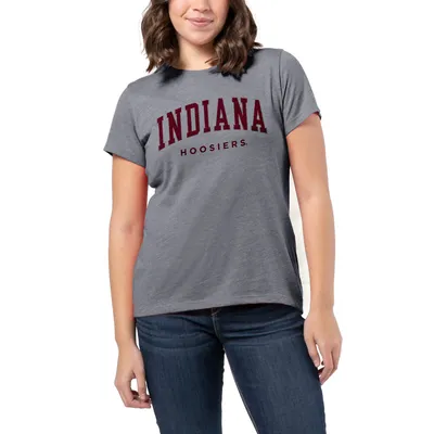 Indiana Hoosiers League Collegiate Wear Women's Intramural Classic T-Shirt - Heather Gray