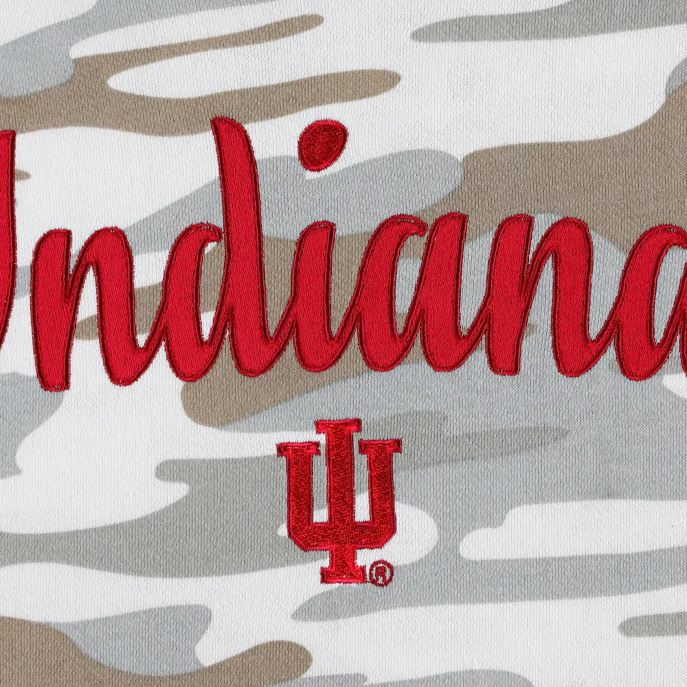 Sweat à capuche Pressbox Camo Indiana Hoosiers San Pablo pour femme