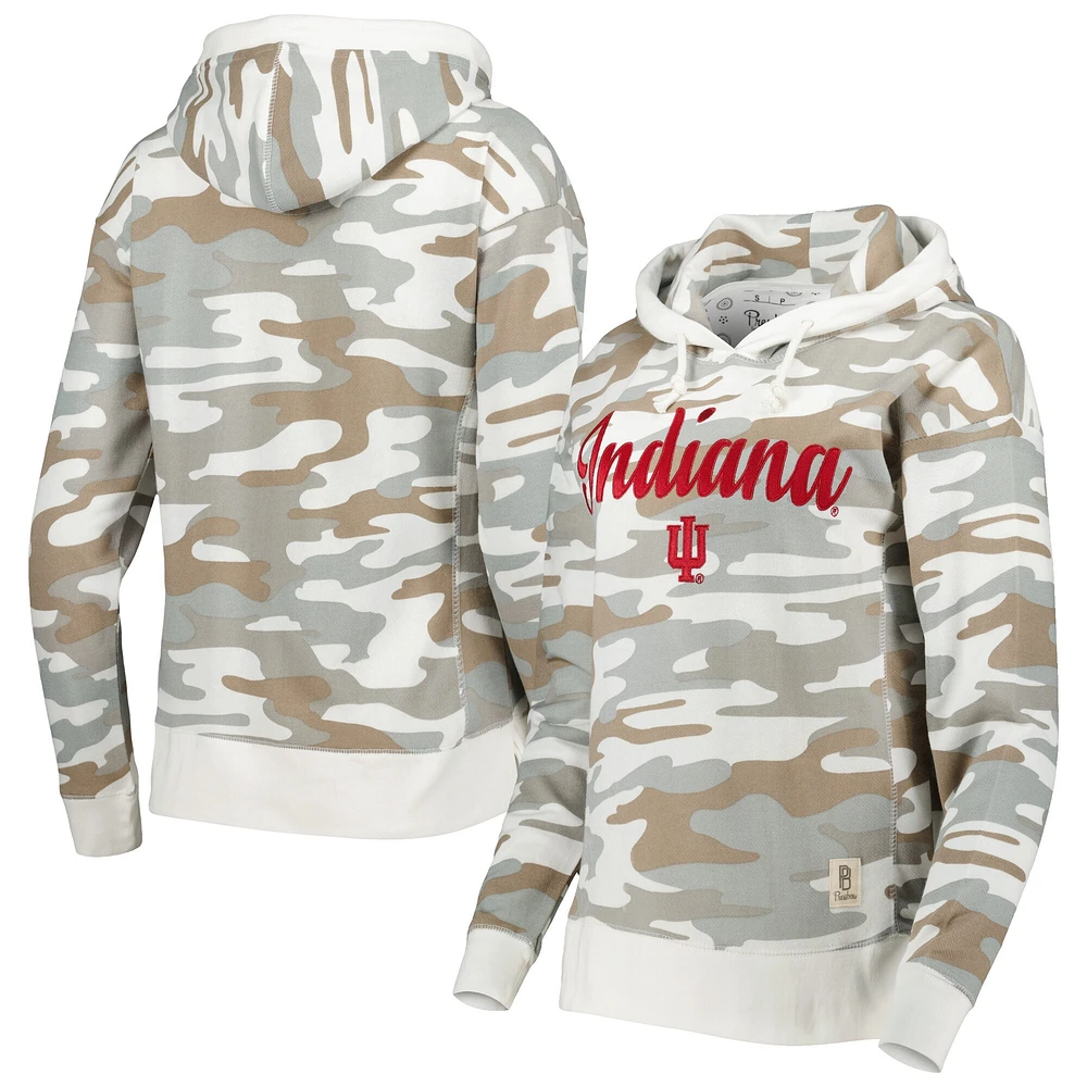 Sweat à capuche Pressbox Camo Indiana Hoosiers San Pablo pour femme