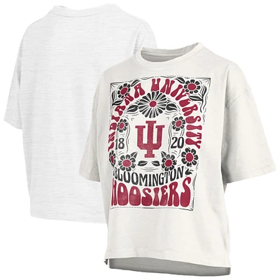 T-shirt oversize blanc Indiana Hoosiers Harmony pour femme Pressbox
