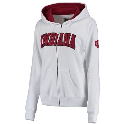 Women's Black Louisville Cardinals Arched Name Full Zip Hoodie