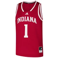 Youth adidas #1 Crimson Indiana Hoosiers Swingman Jersey