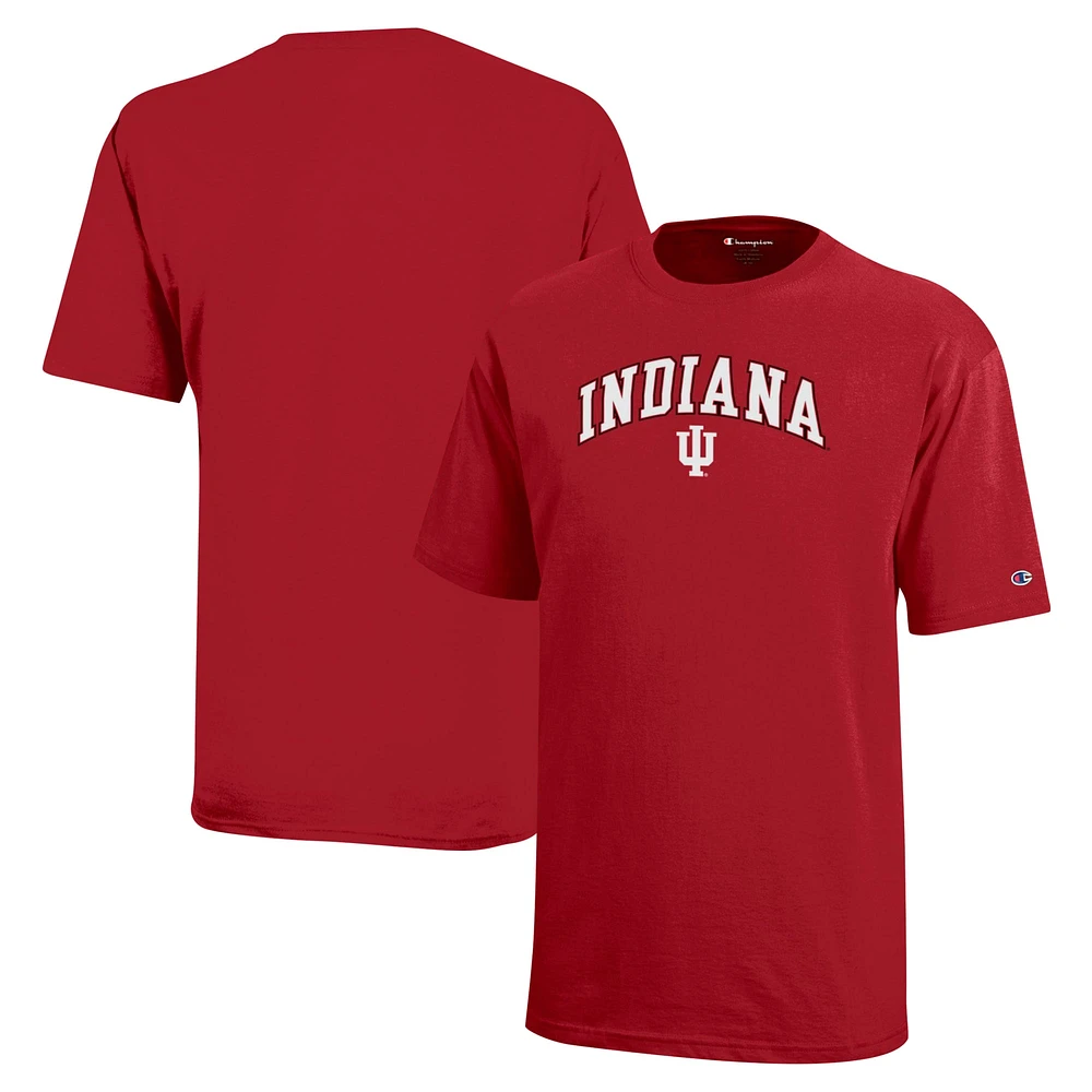 T-shirt Champion Jeune Crimson Indiana Hoosiers Arch Over Logo