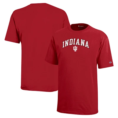 T-shirt Champion Jeune Crimson Indiana Hoosiers Arch Over Logo
