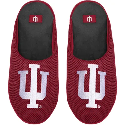 Indiana Hoosiers FOCO Youth Big Logo Colorblock Mesh Slippers