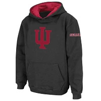 Youth Stadium Athletic Charcoal Indiana Hoosiers Big Logo Pullover Hoodie