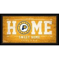 Indiana Pacers Framed 10" x 20" Home Sweet Home Collage