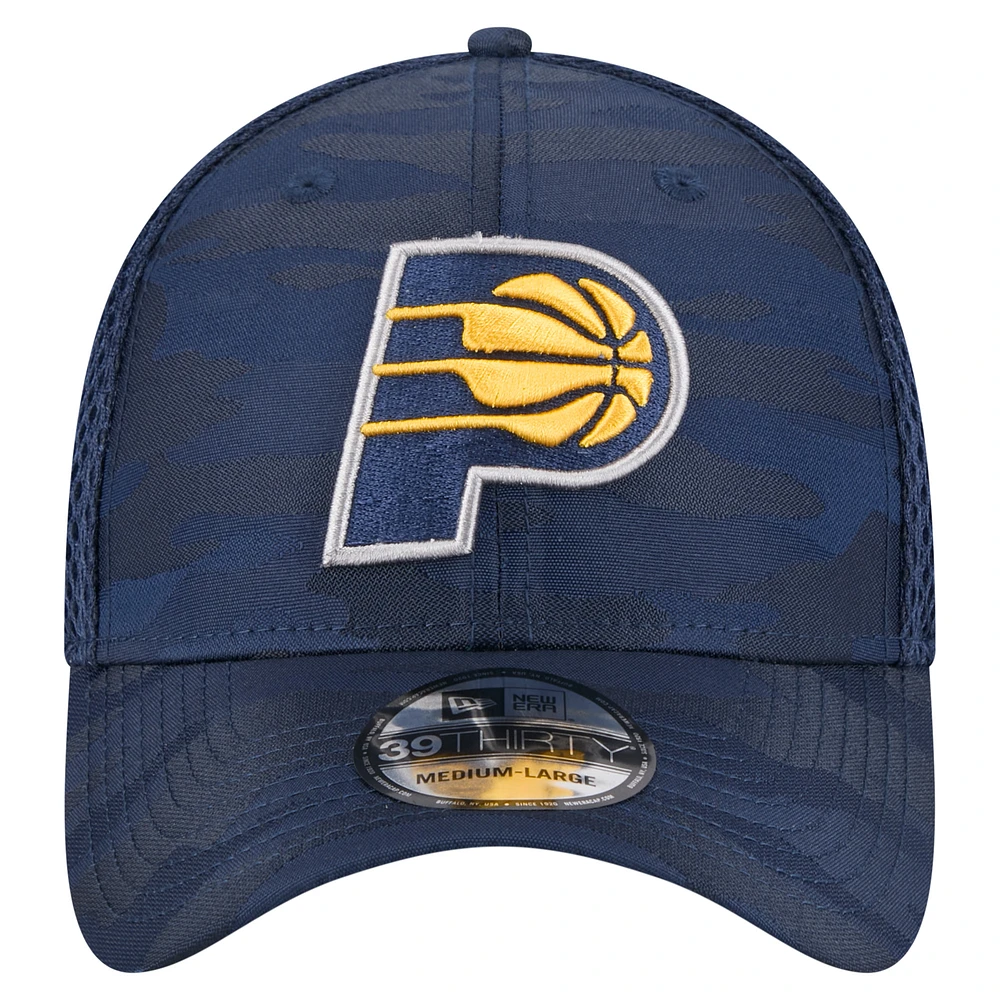 Men's New Era  Navy Indiana Pacers Subtle Camo 39THIRTY Flex Hat