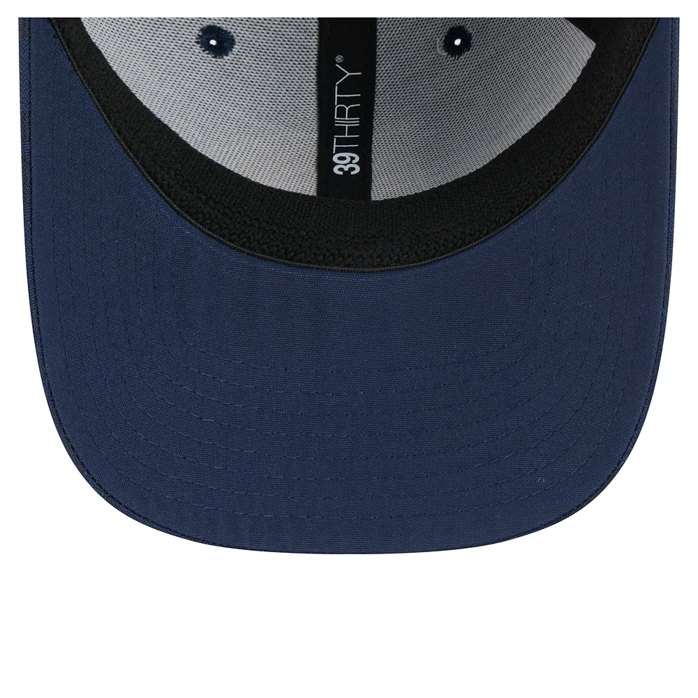 Men's New Era  Navy Indiana Pacers Subtle Camo 39THIRTY Flex Hat