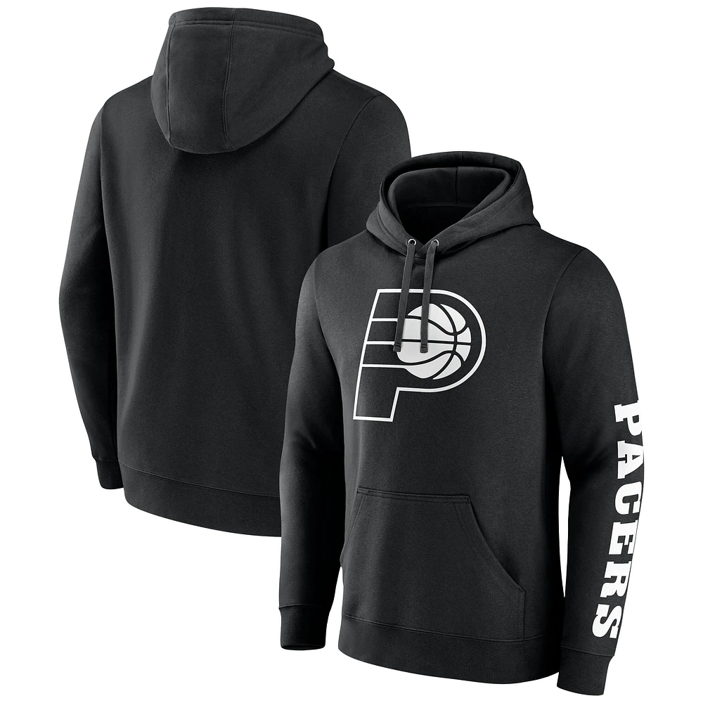 Men's Fanatics Black Indiana Pacers Put Me Coach Fleece Pullover Hoodie
