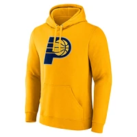 Sweat à capuche avec logo principal Fanatics Gold Indiana Pacers pour hommes