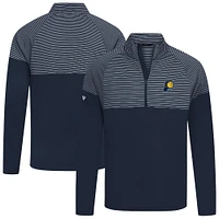 Haut à glissière quart de tour bleu marine rayures classiques des Indiana Pacers pour homme