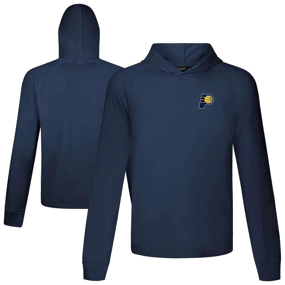 Men's Levelwear Navy Indiana Pacers Dimension R Pullover Hoodie