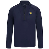 Men's Levelwear Navy Indiana Pacers Volley Quarter-Zip Top