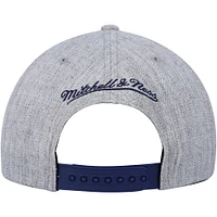 Casquette Snapback Indiana Pacers Hardwood Classics 2.0 Mitchell & Ness pour homme, gris chiné