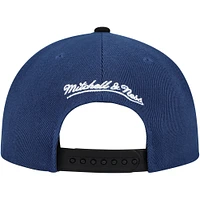 Men's Mitchell & Ness Navy/Black Indiana Pacers Underarch Two-Tone Pro Crown Snapback Hat