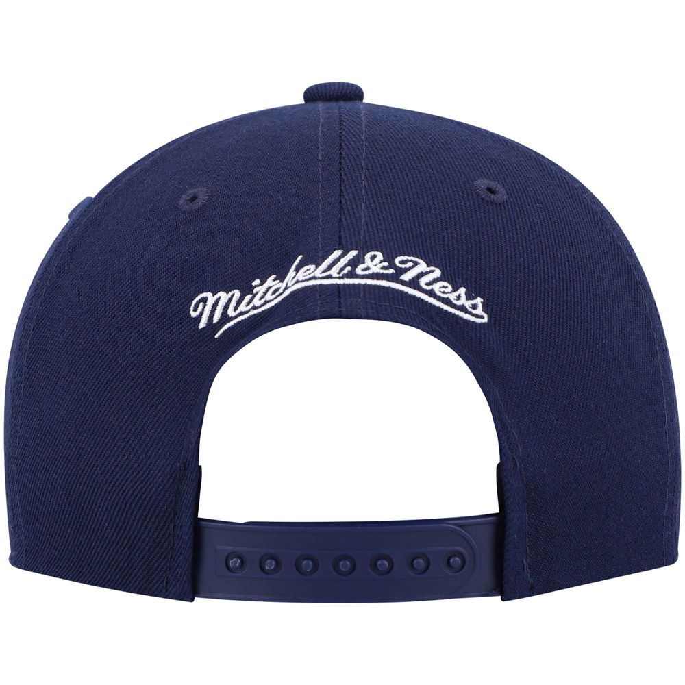 Men's Mitchell & Ness Navy Indiana Pacers Hardwood Classics Team Ground 2.0 Snapback Hat