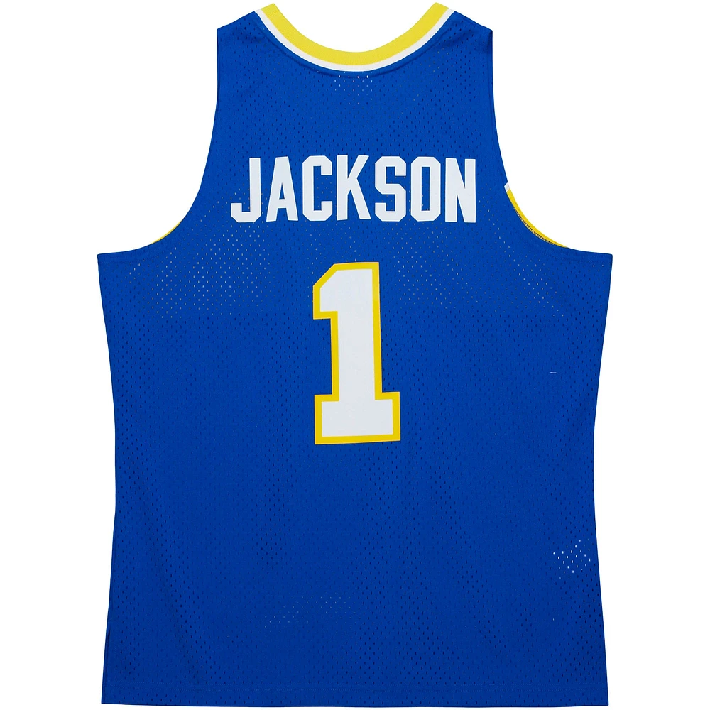 Maillot Swingman Mitchell & Ness Stephen Jackson Royal Indiana Pacers 2004/05 Hardwood Classics pour hommes