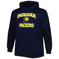 Men's Navy Indiana Pacers Big & Tall Heart Soul Pullover Hoodie