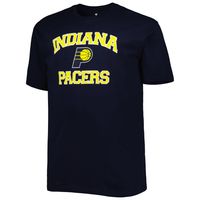 Men's Navy Indiana Pacers Big & Tall Heart Soul T-Shirt