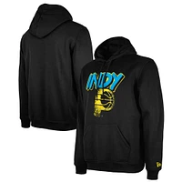 Sweat à capuche noir New Era pour homme Indiana Pacers 2024/25 City Edition