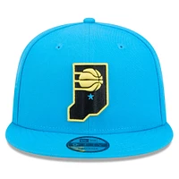 Casquette Snapback alternative 9FIFTY bleu Indiana Pacers 2024/25 City Edition pour homme New Era