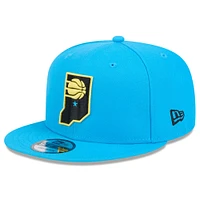 Casquette Snapback alternative 9FIFTY bleu Indiana Pacers 2024/25 City Edition pour homme New Era