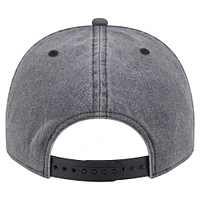 Men's New Era  Charcoal Indiana Pacers Throwback Washed Pre-Curved 9FIFTY Snapback Hat
