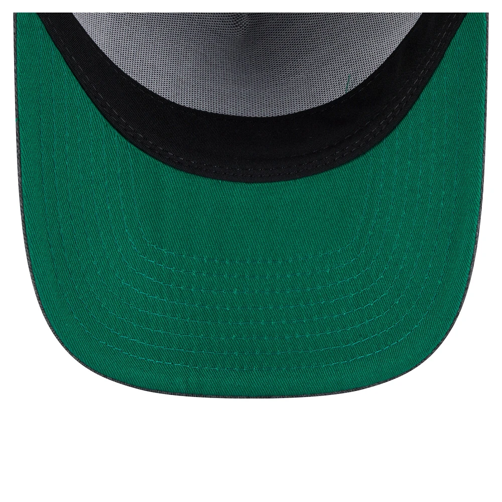 Men's New Era  Charcoal Indiana Pacers Throwback Washed Pre-Curved 9FIFTY Snapback Hat