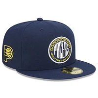 Men's New Era  Gray Indiana Pacers 2022/23 City Edition Alternate Logo 59FIFTY Fitted Hat