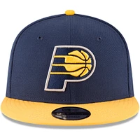 Men's New Era Navy/Gold Indiana Pacers Two-Tone 9FIFTY Adjustable Hat