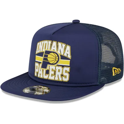 Indiana Pacers New Era A-Frame 9FIFTY Snapback Trucker Hat - Navy