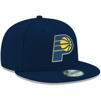 Men's New Era Navy Indiana Pacers Official Team Color 59FIFTY Fitted Hat